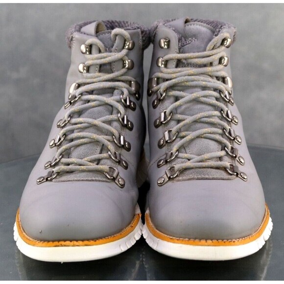 Cole Haan Zero Grand $160 Men's Hikingg Boots Size 9 Leather Gray Tan C27811 - Picture 3 of 11